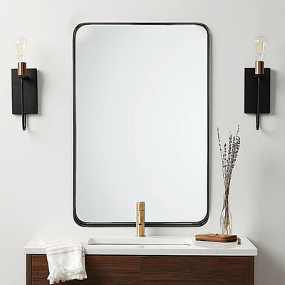 ANDY STAR Modern 20 x 28 Inch Rectangular Hanging Vanity Mirror (Open Box)