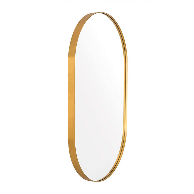 ANDY STAR Modern 20 x 33 Inch Oval Wall Hanging Bathroom Mirror (Open Box)