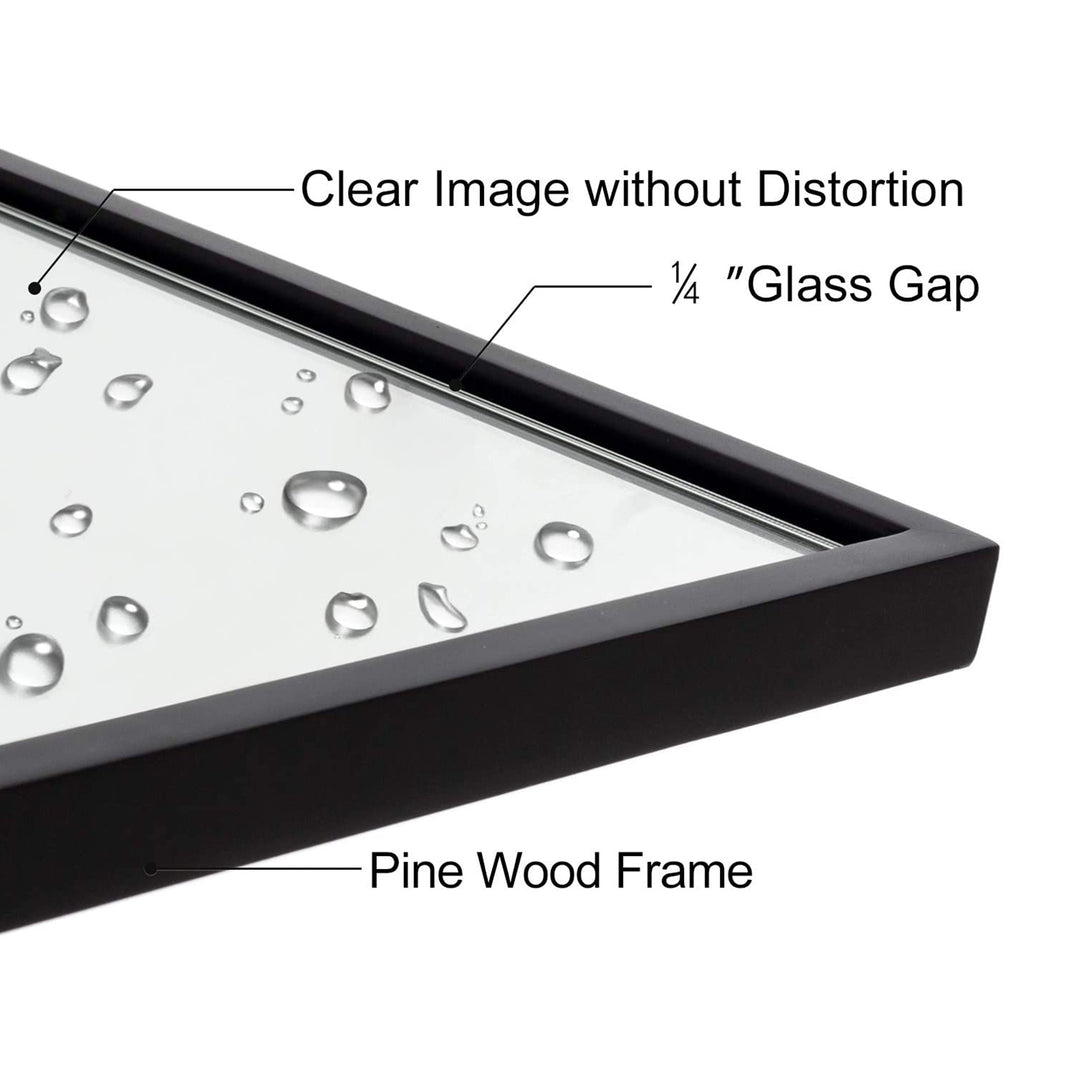 Modern 20 x 28 Inch Rectangular Hanging Bathroom Vanity Mirror, Black (Used) - VMInnovations