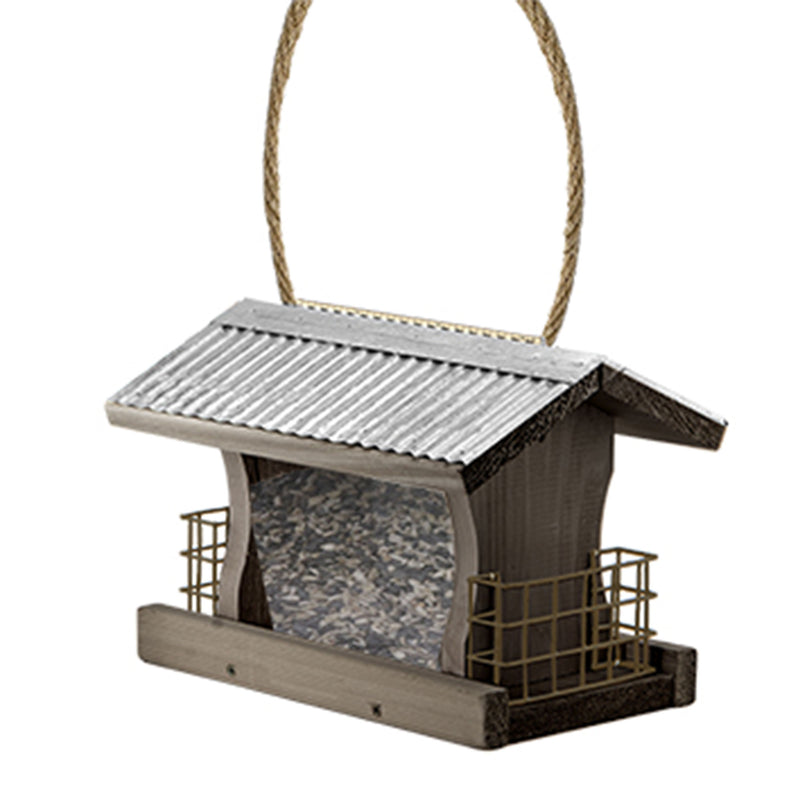 Heritage Farms Hanging Mount Backyard Rustic Bird Feeder w/ Suet Cages(Open Box)