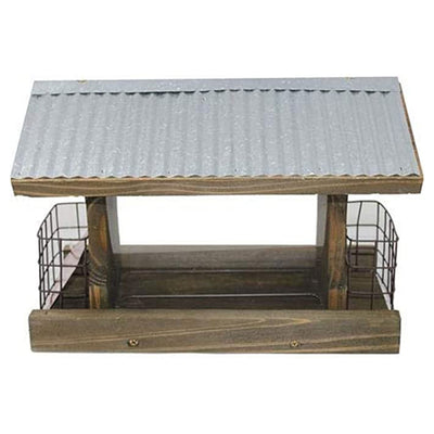 Heritage Farms Hanging Mount Backyard Rustic Farmhouse Bird Feeder w/ Suet Cages