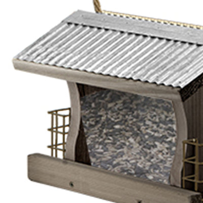 Hanging Mount Backyard Rustic Farmhouse Bird Feeder w/ Suet Cages (Used) - VMInnovations