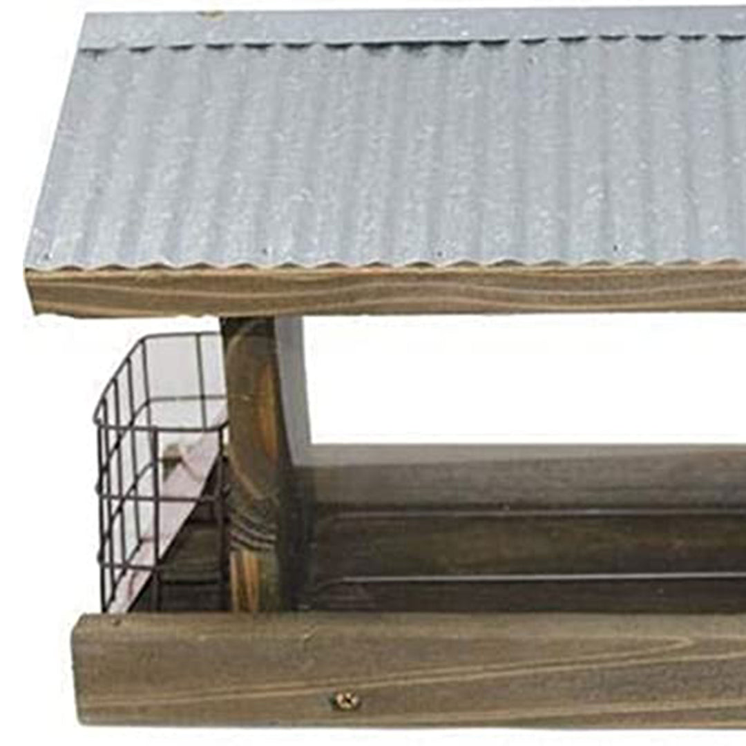 Heritage Farms Hanging Mount Backyard Rustic Farmhouse Bird Feeder w/ Suet Cages