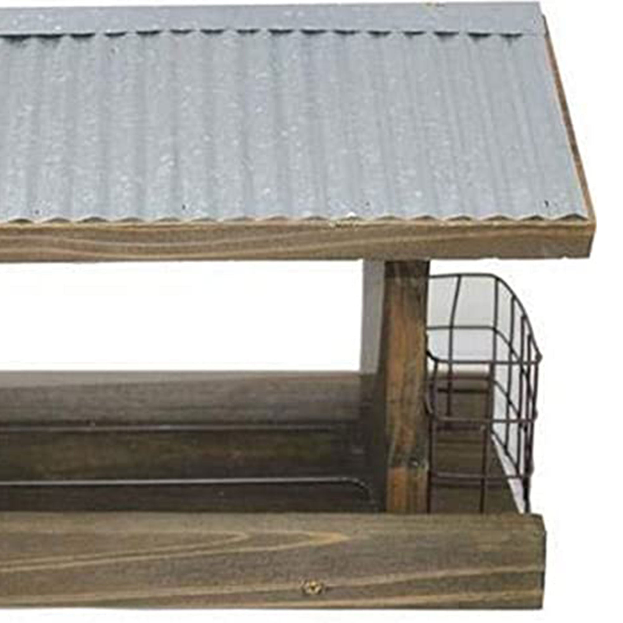 Heritage Farms Hanging Mount Backyard Rustic Farmhouse Bird Feeder w/ Suet Cages