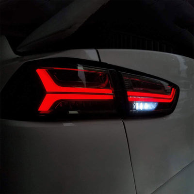 Vland YAB-YS-0155B LED Taillights for 2008-2020 Mistubishi Lancer, Tinted, Pair