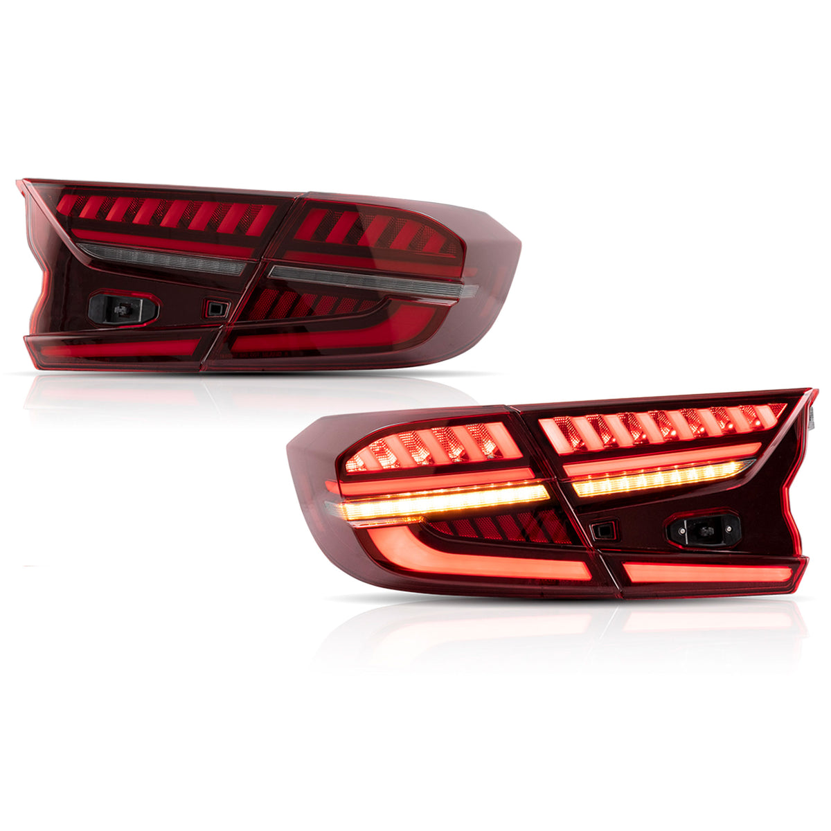 Vland YAB-HD-0307 LED Taillights w/ Turn Signals for 2018-20 Honda Accord, Pair - VMInnovations