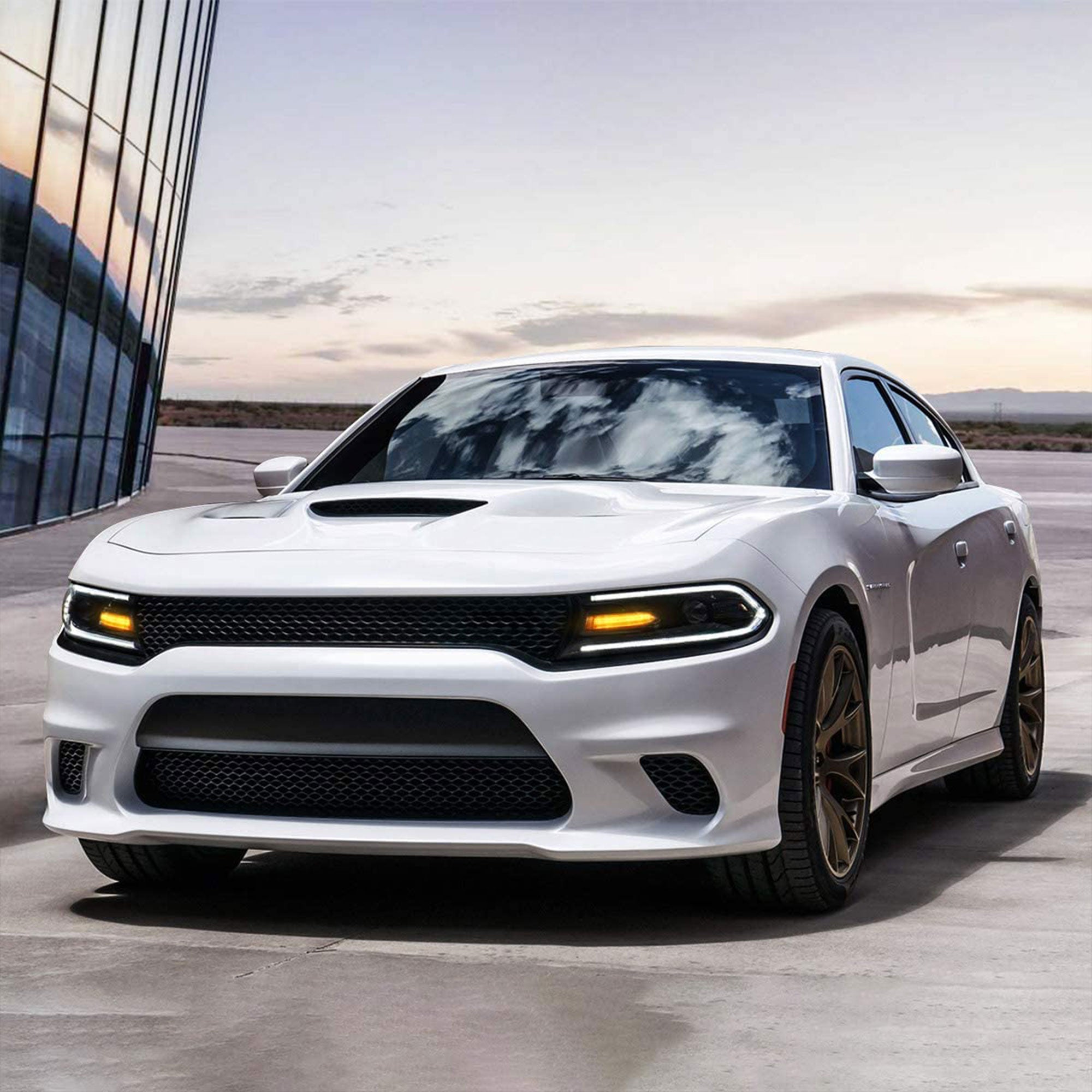 VLAND YAA-XCHR-2033 Pro RGB LED Headlights for 15-20 Dodge Charger (Open Box) - VMInnovations