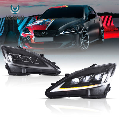 VLAND YAA-IS-0303 LED Headlights w/ Turn Signals for Select 2006-12 Lexus Models