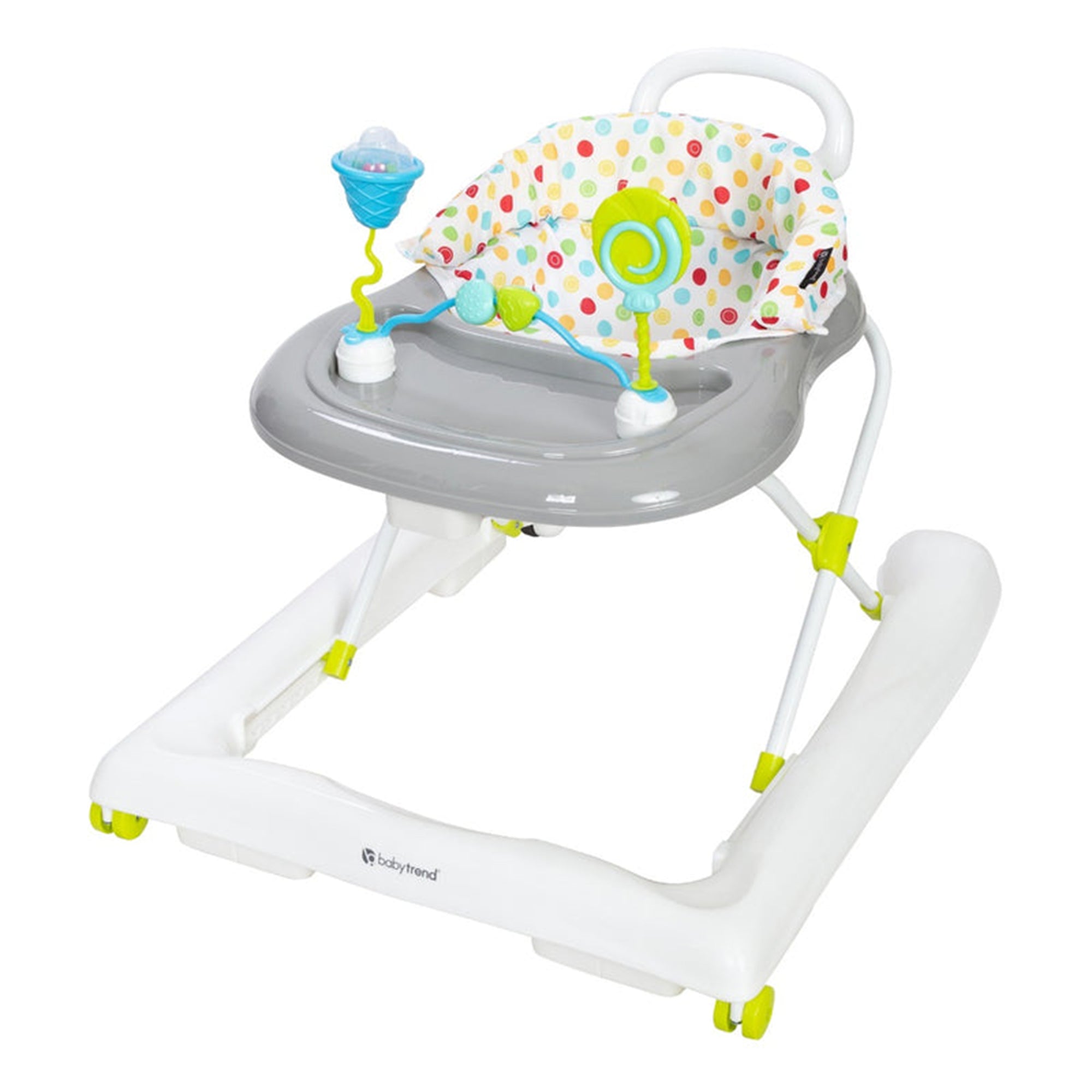 Baby Trend Kids Adjustable Activity Walker with Walk Behind Bar, Sprinkles(Used)