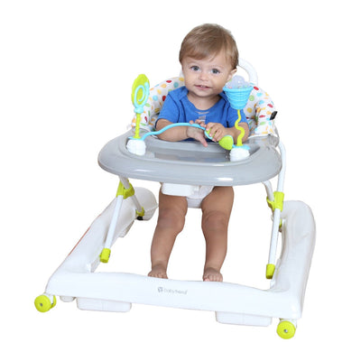Baby Trend Kids Adjustable Activity Walker with Walk Behind Bar, Sprinkles(Used)