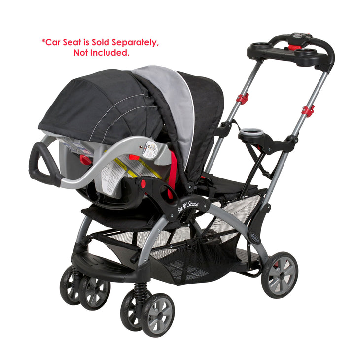 Baby Trend Sit N' Stand Foldable Front and Rear Seat Ultra Stroller, Phantom