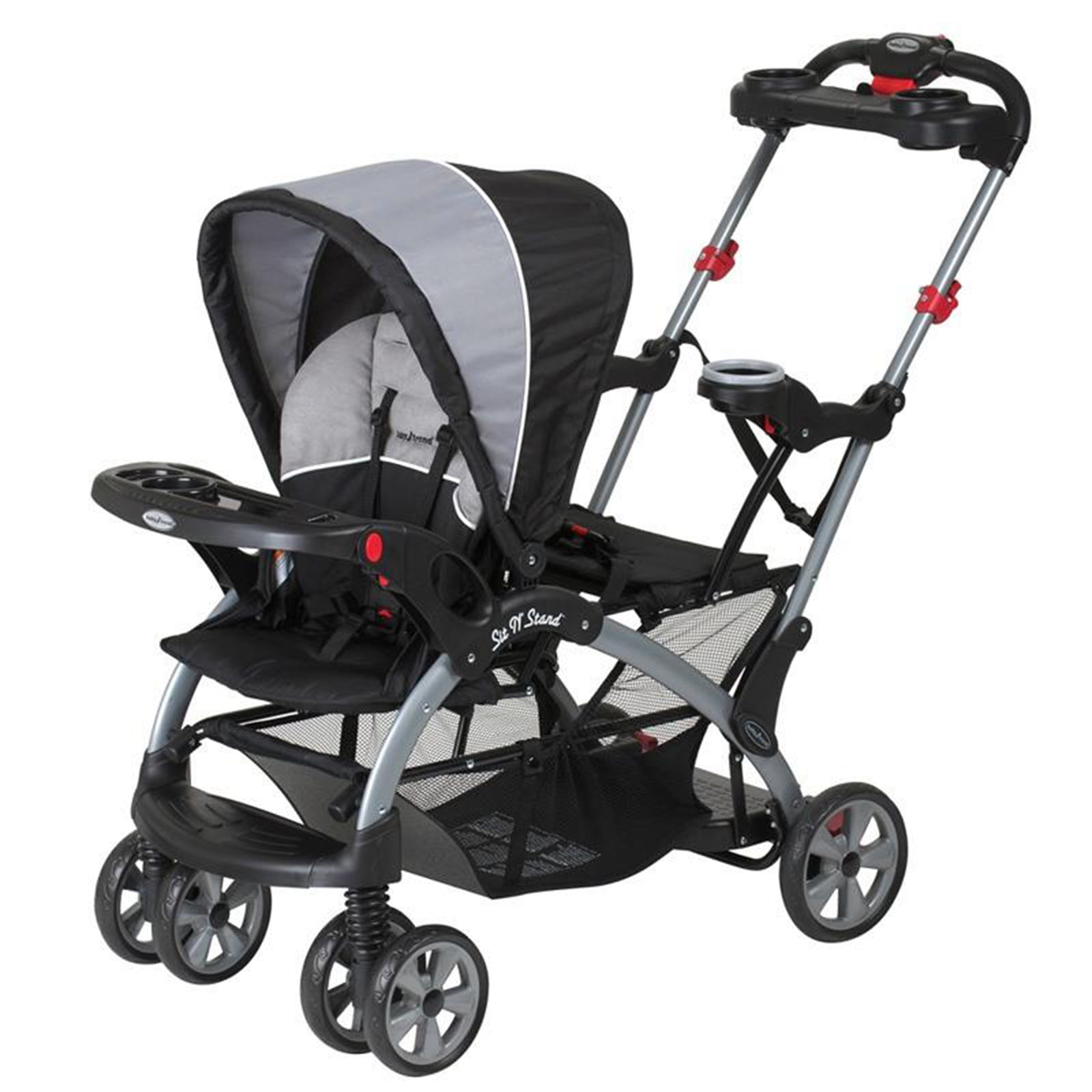 Baby Trend Sit N' Stand Foldable Front and Rear Seat Ultra Stroller, Phantom - VMInnovations