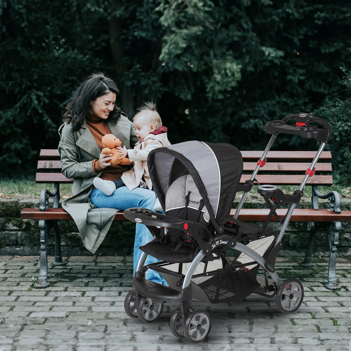 Baby Trend Sit N' Stand Foldable Front and Rear Seat Ultra Stroller (Open Box)