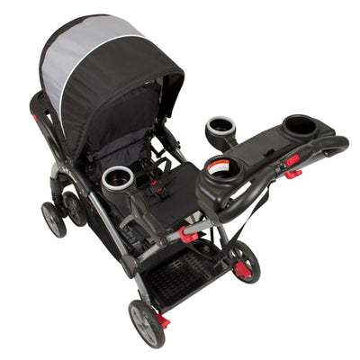 Baby Trend Sit N' Stand Foldable Front and Rear Seat Ultra Stroller, Phantom
