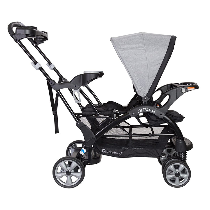 Baby Trend Sit N' Stand Foldable Front & Rear Seat Stroller, Gray(Open Box) - VMInnovations