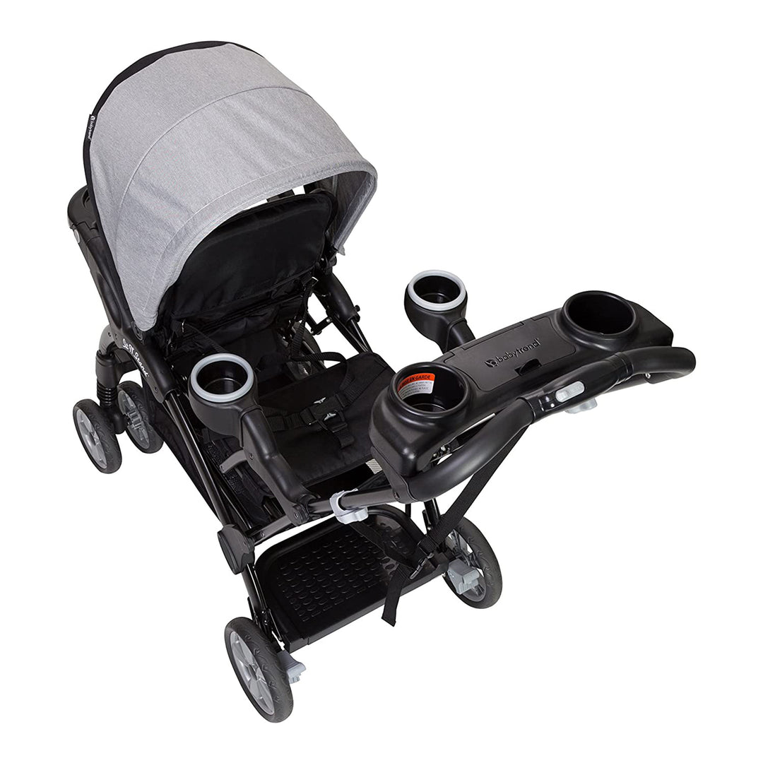 Baby Trend Sit N' Stand Foldable Front & Rear Seat Stroller, Gray(Open Box) - VMInnovations