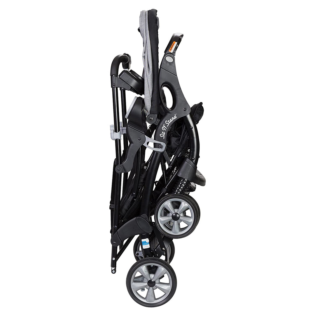 Baby Trend Sit N' Stand Foldable Front & Rear Seat Stroller, Gray(Open Box)