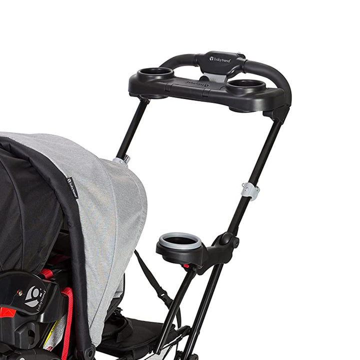 Baby Trend Sit N' Stand Foldable Front & Rear Seat Stroller, Gray(Open Box) - VMInnovations