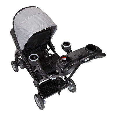 Baby Trend Sit N' Stand Foldable Front & Rear Seat Stroller, Gray(Open Box)