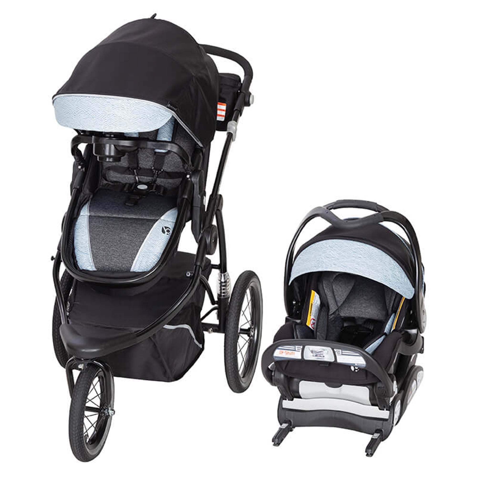 Baby Trend Go Gear 6-in-1 Jogger Car Seat Stroller Travel System, Blue Spectrum