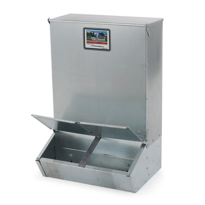 Brower 22H 2 Door Hog Supplement Feeder for Livestock, 3.7 Bushels (Open Box) - VMInnovations