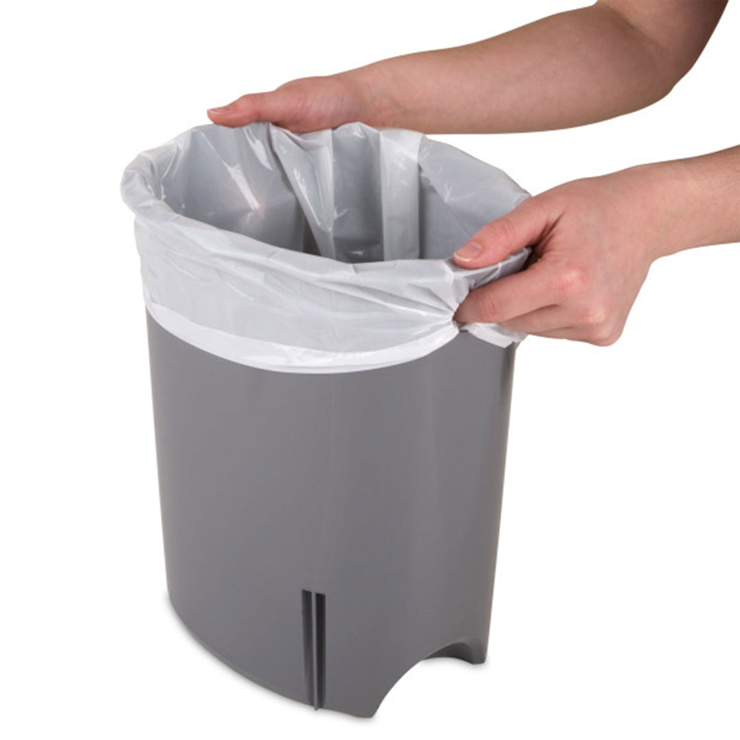 Sterilite 10818002 2.6 Gallon Ultra StepOn Wastebasket with Lid and Base, 4 Pack