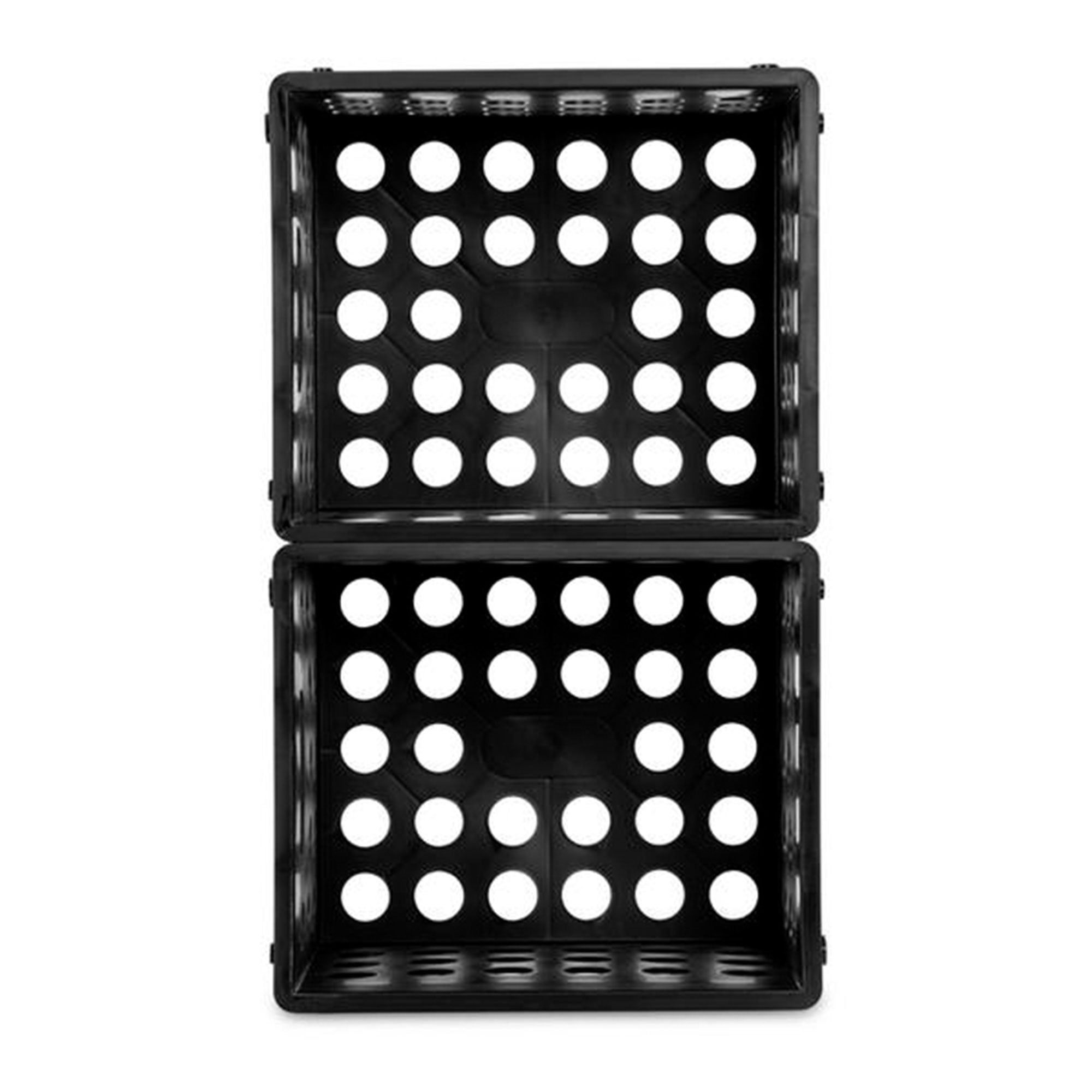 Sterilite Mini Crate Stackable Plastic Storage Bin Organizer w/ Handles, 16 Pack - VMInnovations
