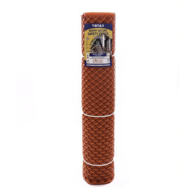 Tenax HDPE Plastic Commercial Mesh Sentry Secura Fencing, 4 x 100 Feet, Orange