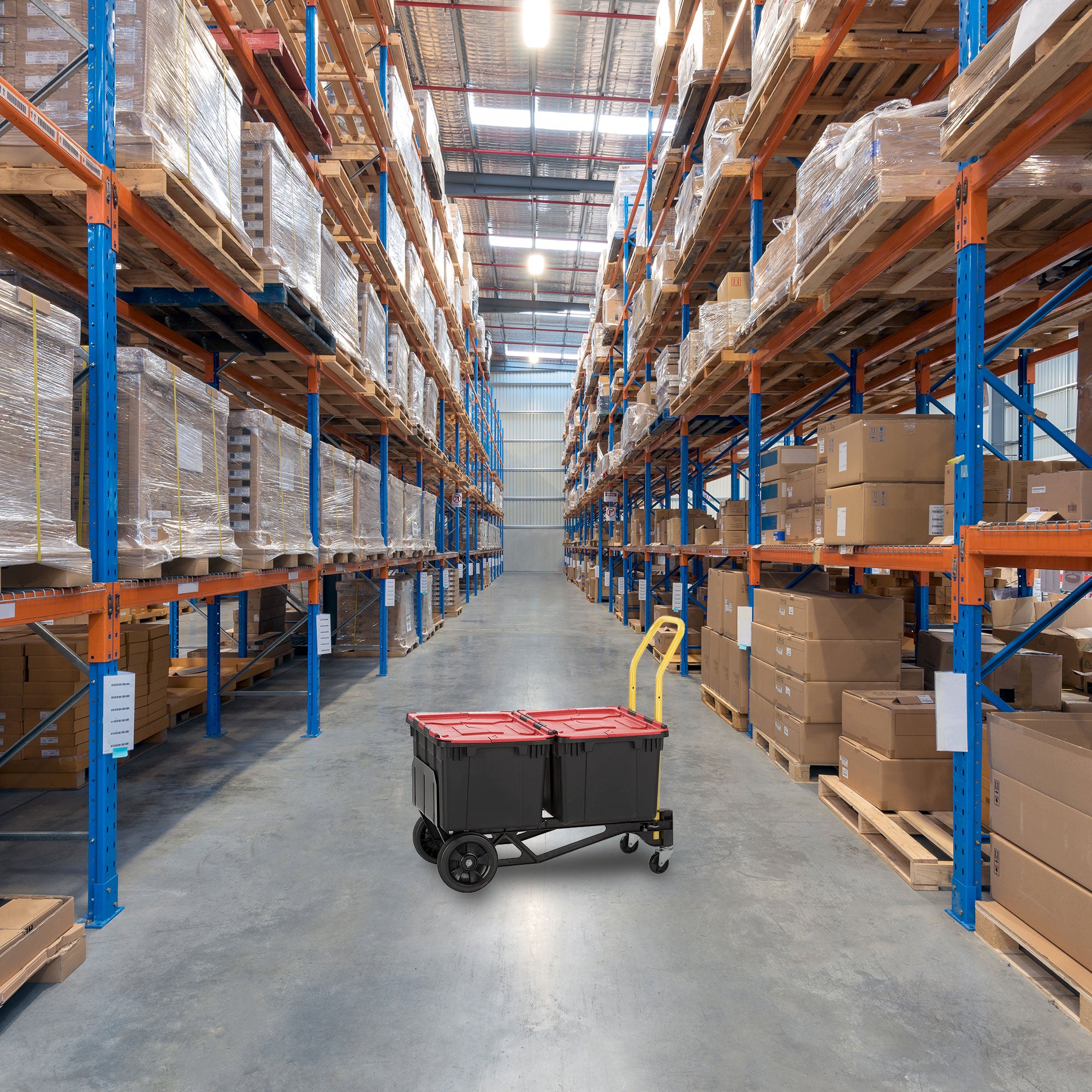 Harper Trucks 400 Lb Capacity Convertible Hand Truck Dolly, Black (For Parts) - VMInnovations