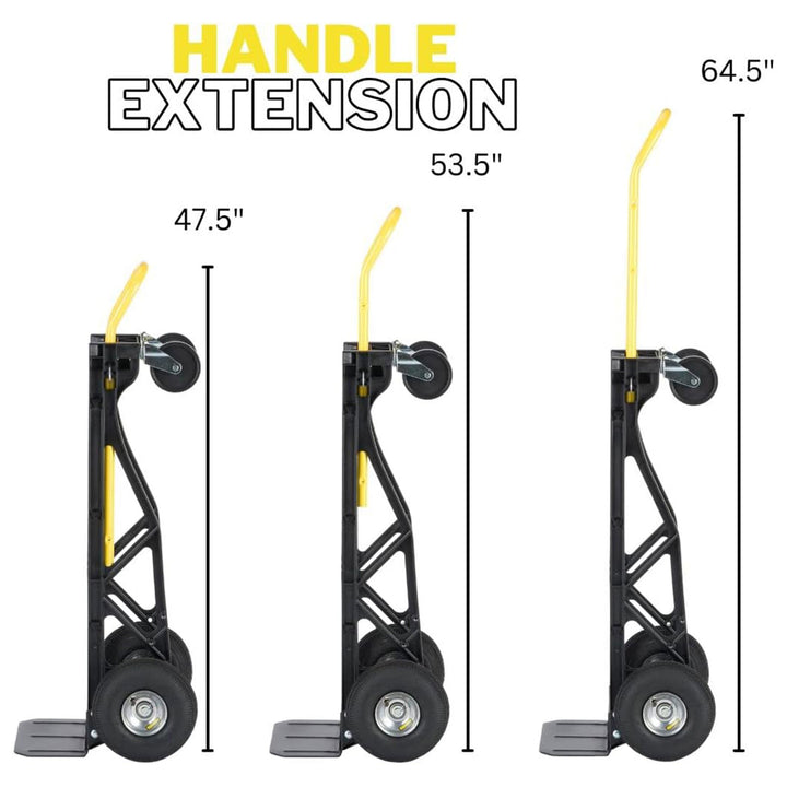 Harper Trucks 700 Lb Capacity Convertible Hand Truck Dolly, Black (Used)