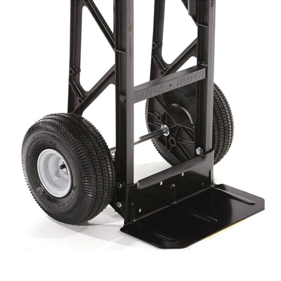 Harper Trucks 700 Lb Capacity Convertible Hand Truck Dolly, Black (Used) - VMInnovations