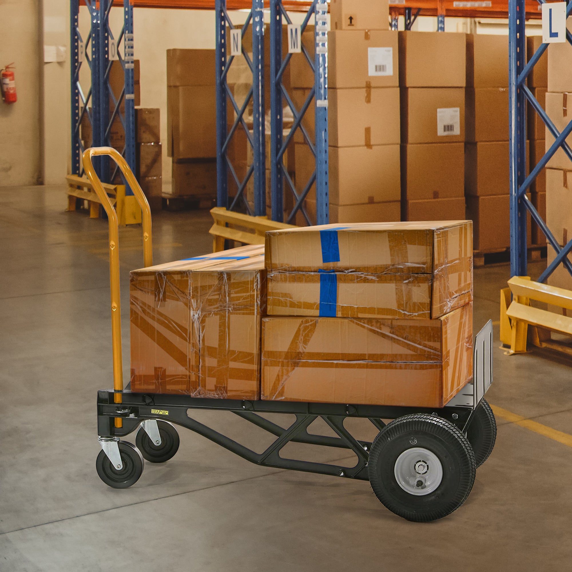 Harper Trucks 700 Lb Capacity Convertible Hand Truck Dolly, Black (Used) - VMInnovations