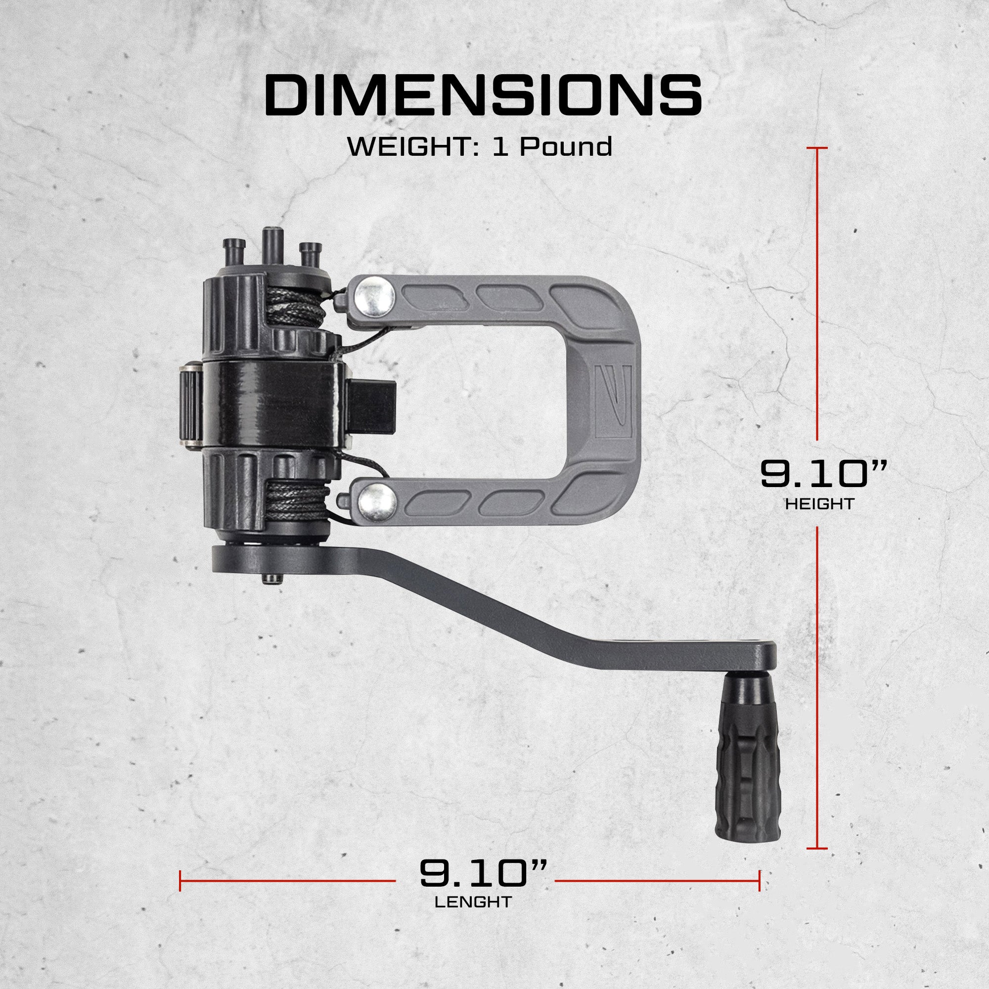 Killer Instinct 2078-2 Compact Silent Crank w/ Wide Sled for Crossbow (Open Box) - VMInnovations