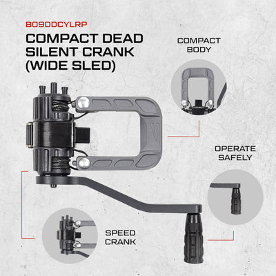 Killer Instinct 2078-2 Compact Silent Crank w/ Wide Sled for Crossbow (Open Box) - VMInnovations