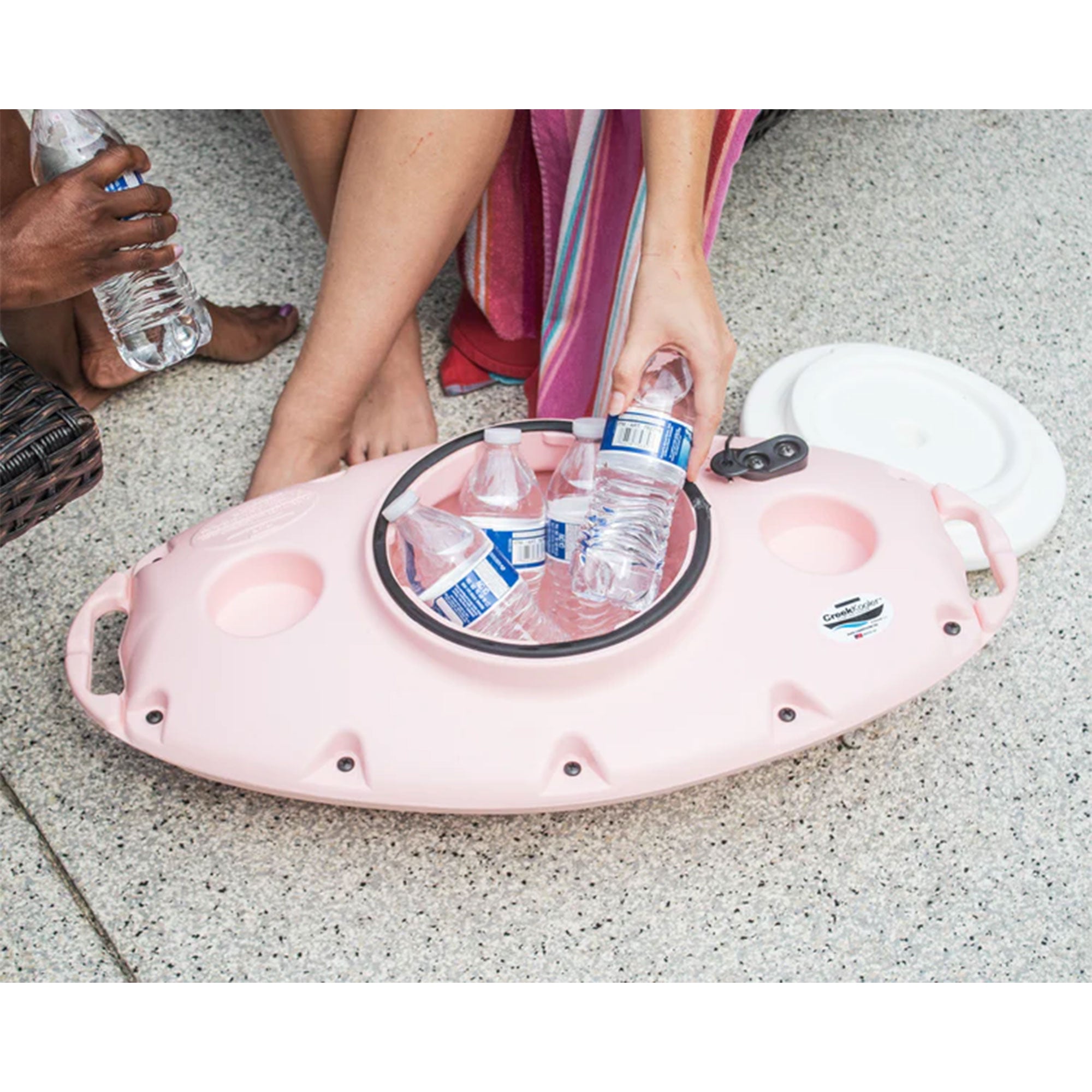 CreekKooler 15 Q Camping Floating Water Companion Ice Chest Cooler (Open Box) - VMInnovations