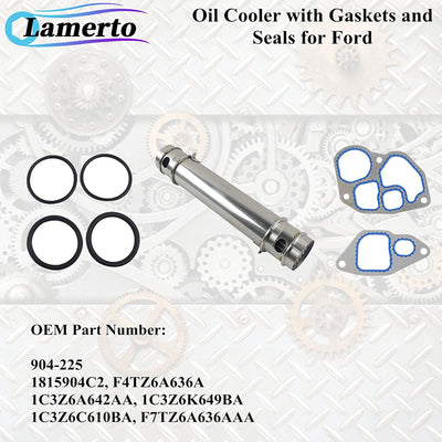 GeLuoXi EBY-430358A-0498 Oil Cooler with Gasket and Seal Kit, Select Ford Models