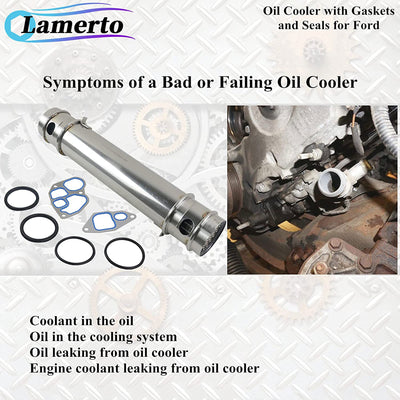 GeLuoXi EBY-430358A-0498 Oil Cooler with Gasket and Seal Kit, Select Ford Models