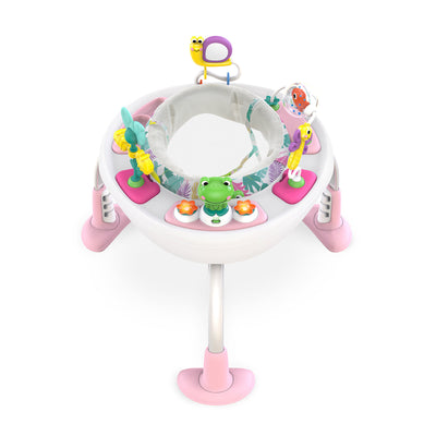 Bright Starts Bounce Bounce Baby 2 in 1 Activity Jumper and Table, Playful Palms - VMInnovations