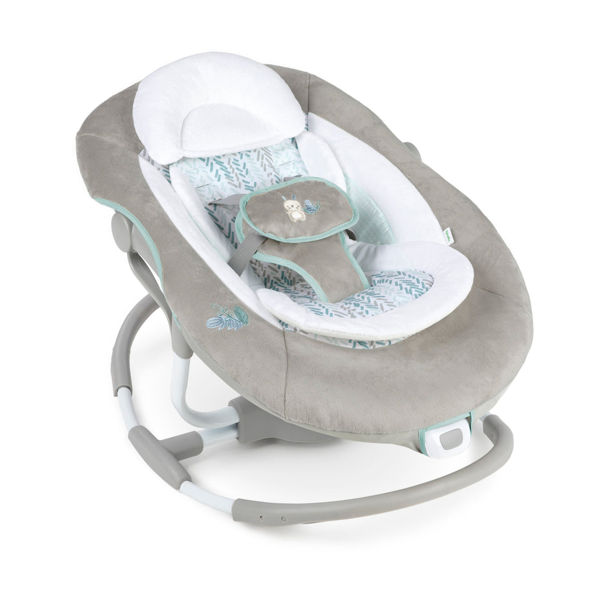 Ingenuity InLighten Baby Electric Cradling Swing Rocker Chair w/ Lights, Gray - VMInnovations