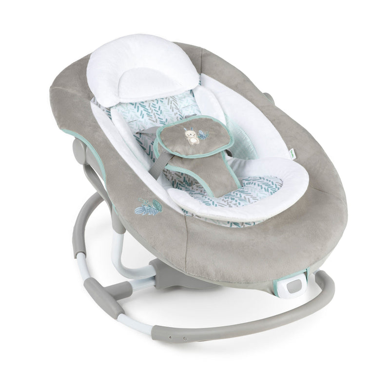 Ingenuity InLighten Baby Electric Cradling Swing Rocker Chair w/ Lights, Gray
