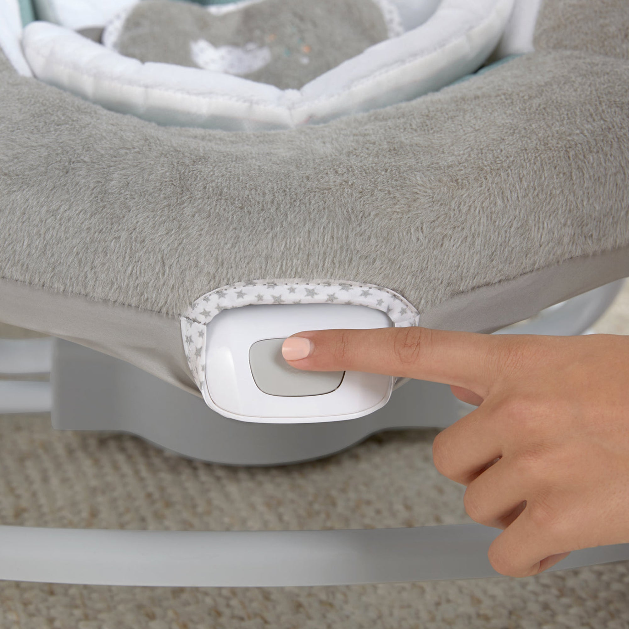 Ingenuity InLighten Baby Electric Cradling Swing Swivel Rocker Chair, Pemberton - VMInnovations