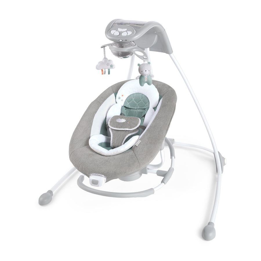 Ingenuity InLighten Baby Electric Cradling Swing Swivel Rocker Chair, Pemberton - VMInnovations