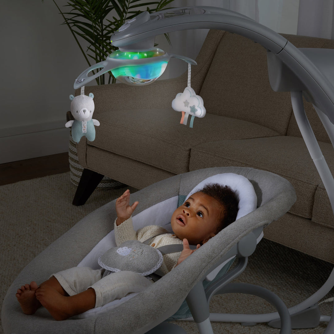 Ingenuity InLighten Baby Electric Cradling Swing Chair, Pemberton (Used) - VMInnovations