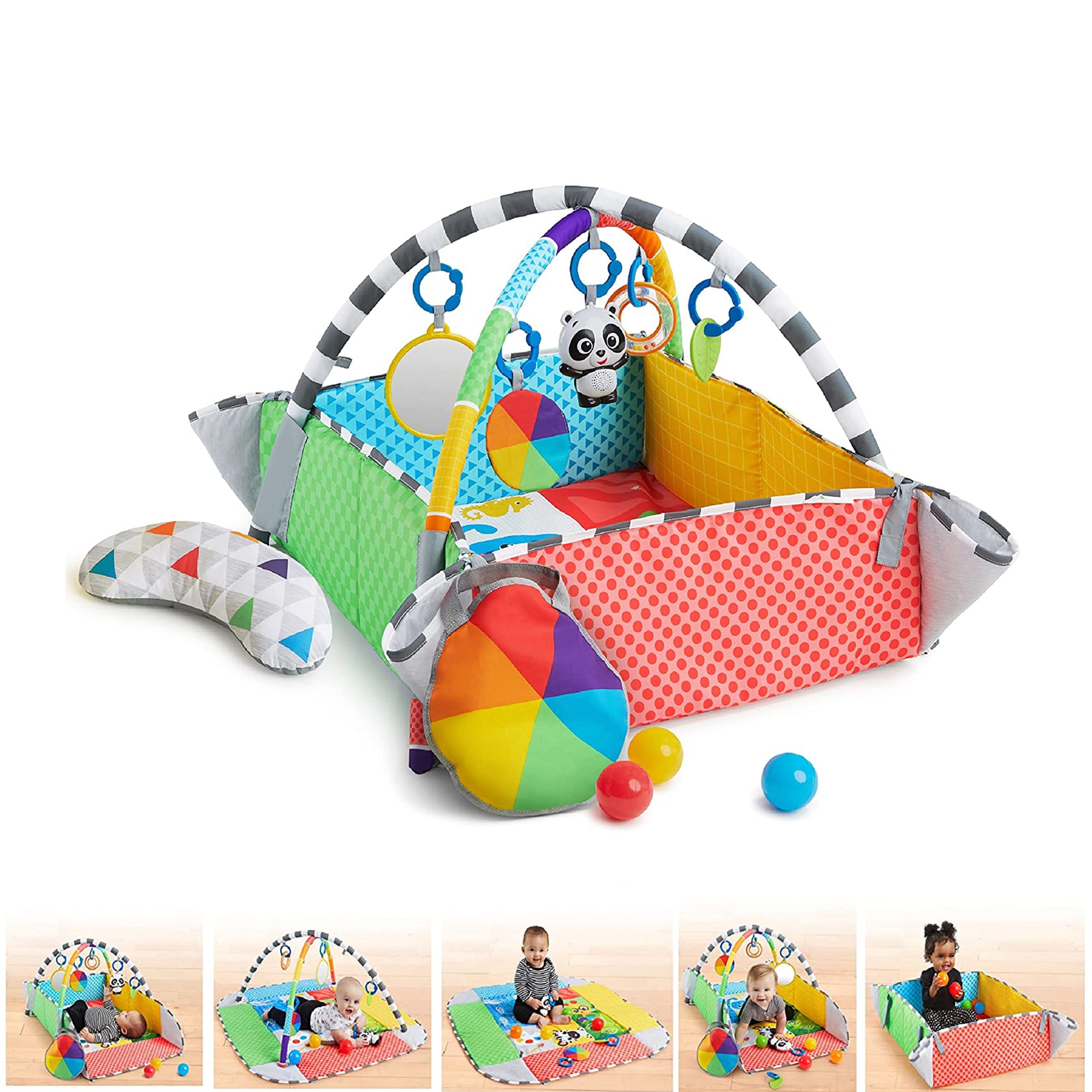 Baby Einstein Newborn 5 in 1 Ball Pit Gym Playspace Activity Play Center Mat - VMInnovations
