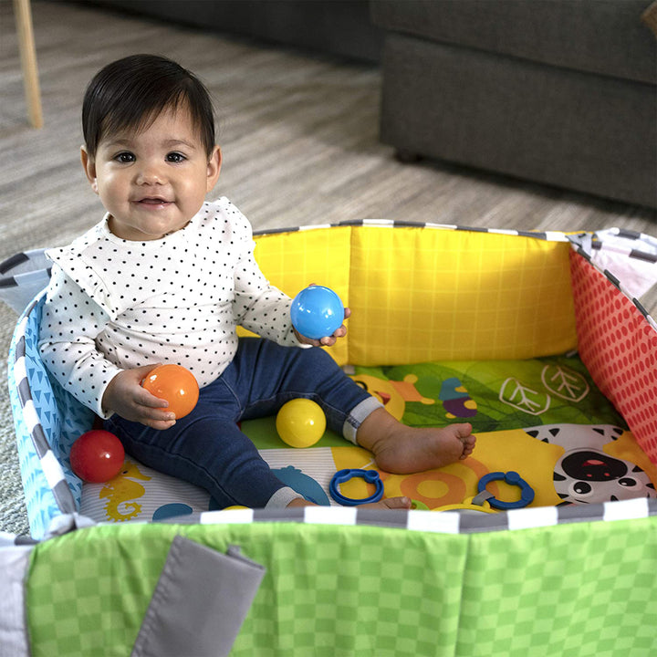 Baby Einstein Newborn 5 in 1 Ball Pit Playspace Activity Play Center Mat (Used)