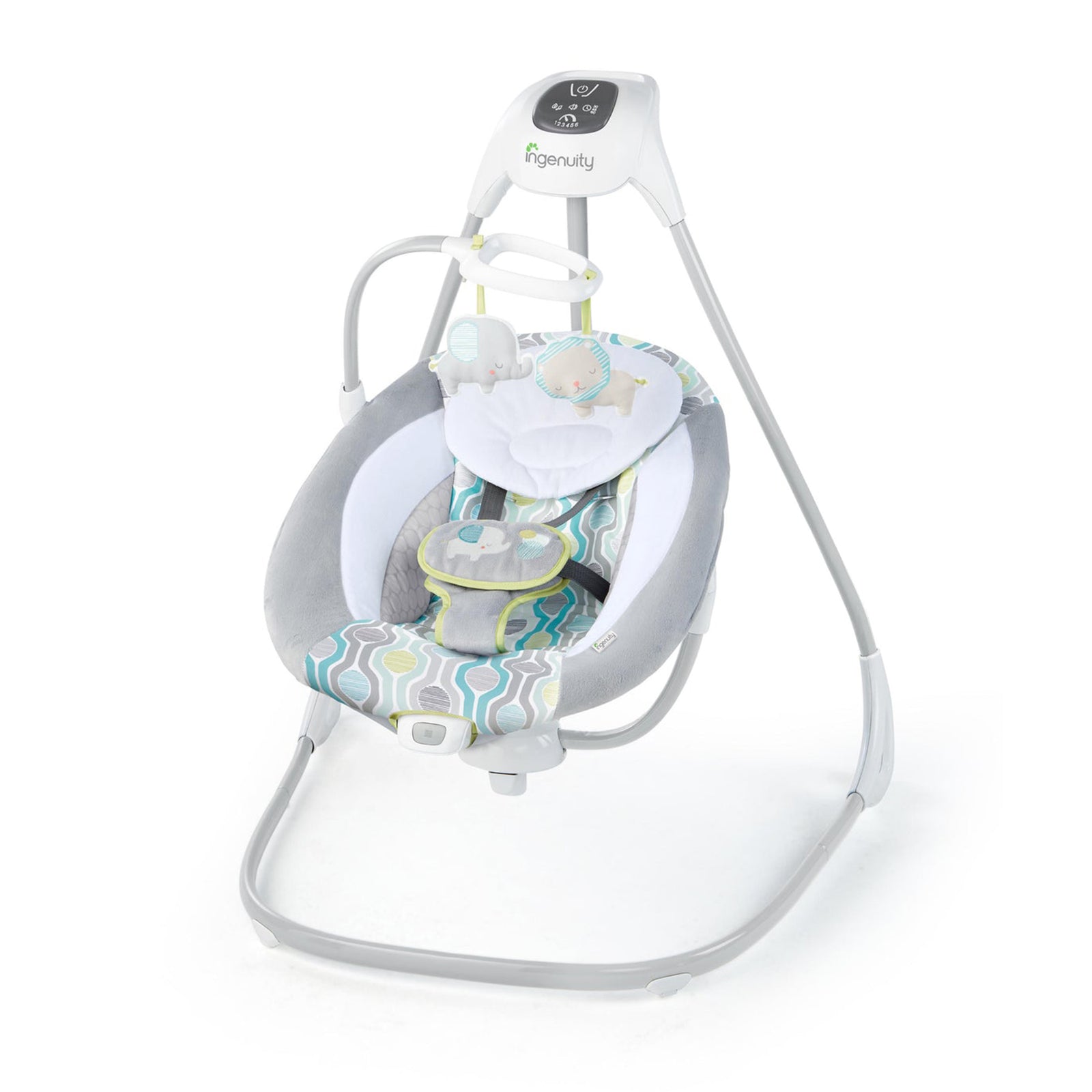 Ingenuity SimpleComfort Baby Electric Soothing Swing Swivel Rocker, Everston - VMInnovations