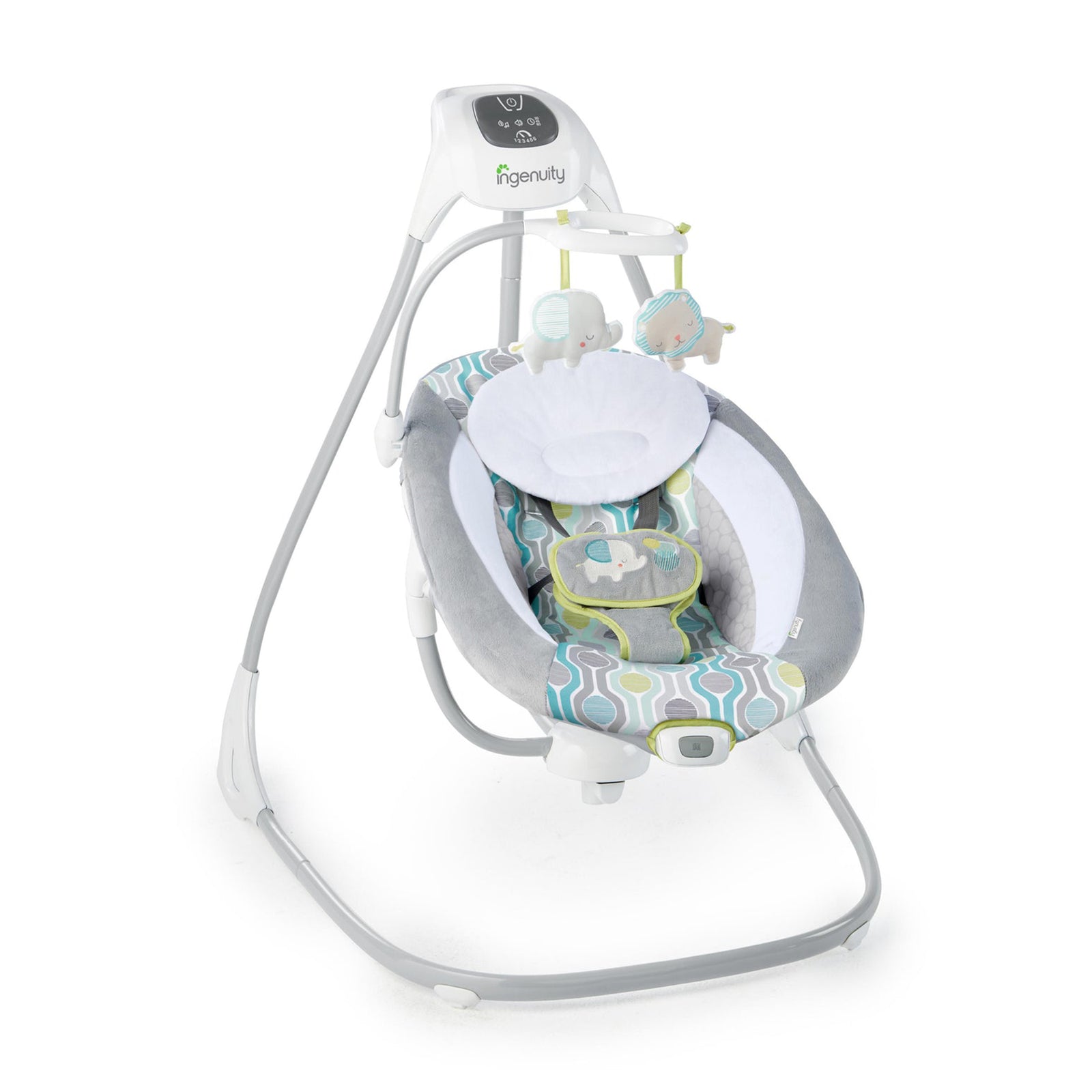 Ingenuity SimpleComfort Baby Electric Soothing Swing Swivel Rocker, Everston - VMInnovations