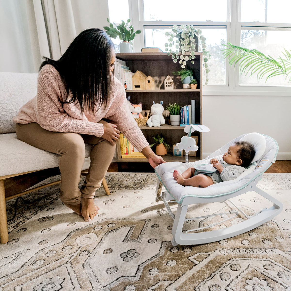Ingenuity 3 In 1 Keep Cozy Grow with Me Kids Bouncer and Rocker to Seat, Weaver - VMInnovations