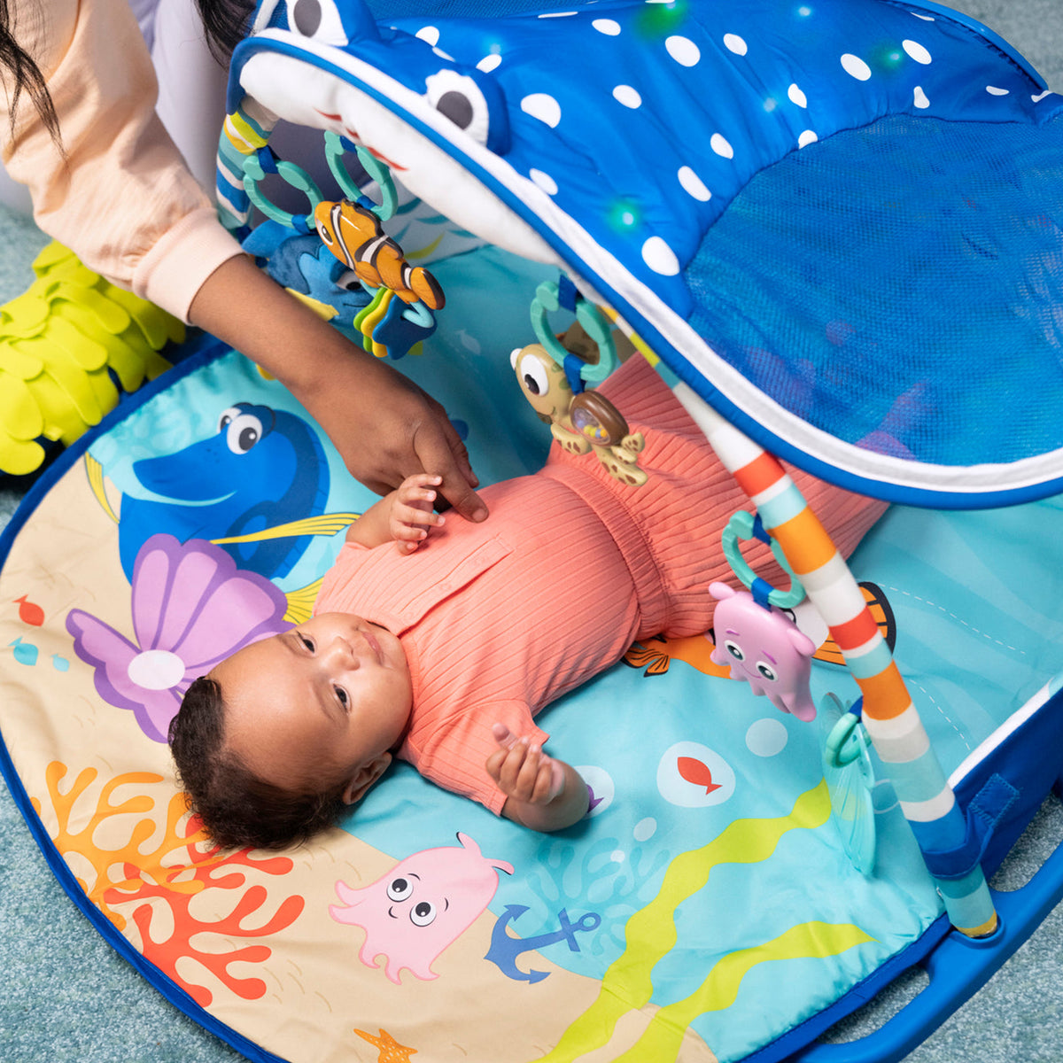 Bright Starts Disney Baby Finding Nemo Lights and Music Infant Activity Gym Mat - VMInnovations