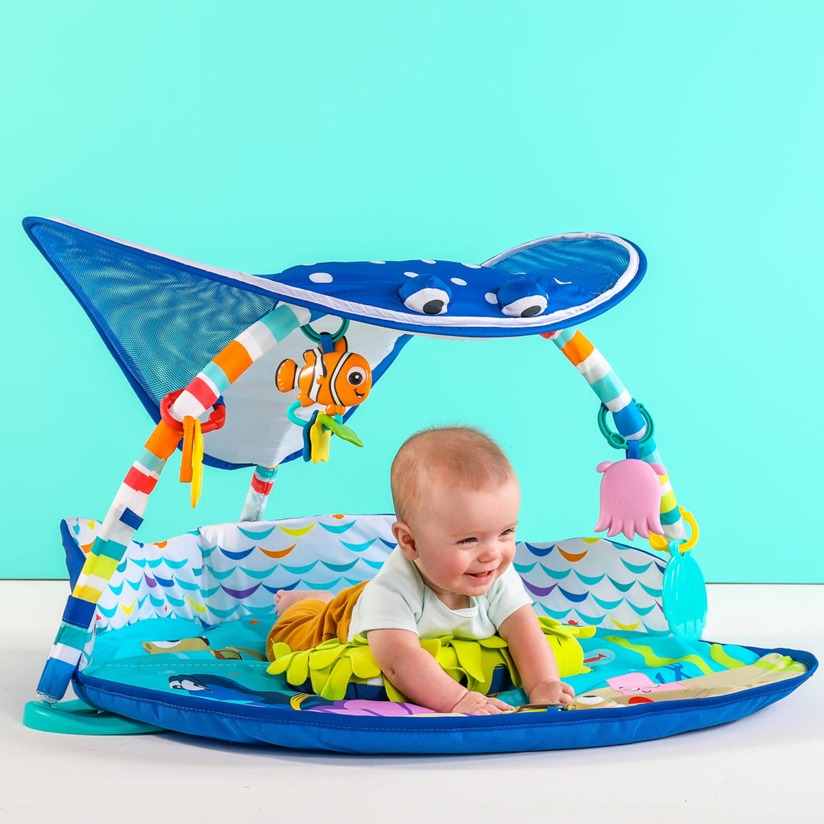 Bright Starts Disney Baby Finding Nemo Lights and Music Infant Activity Gym Mat - VMInnovations